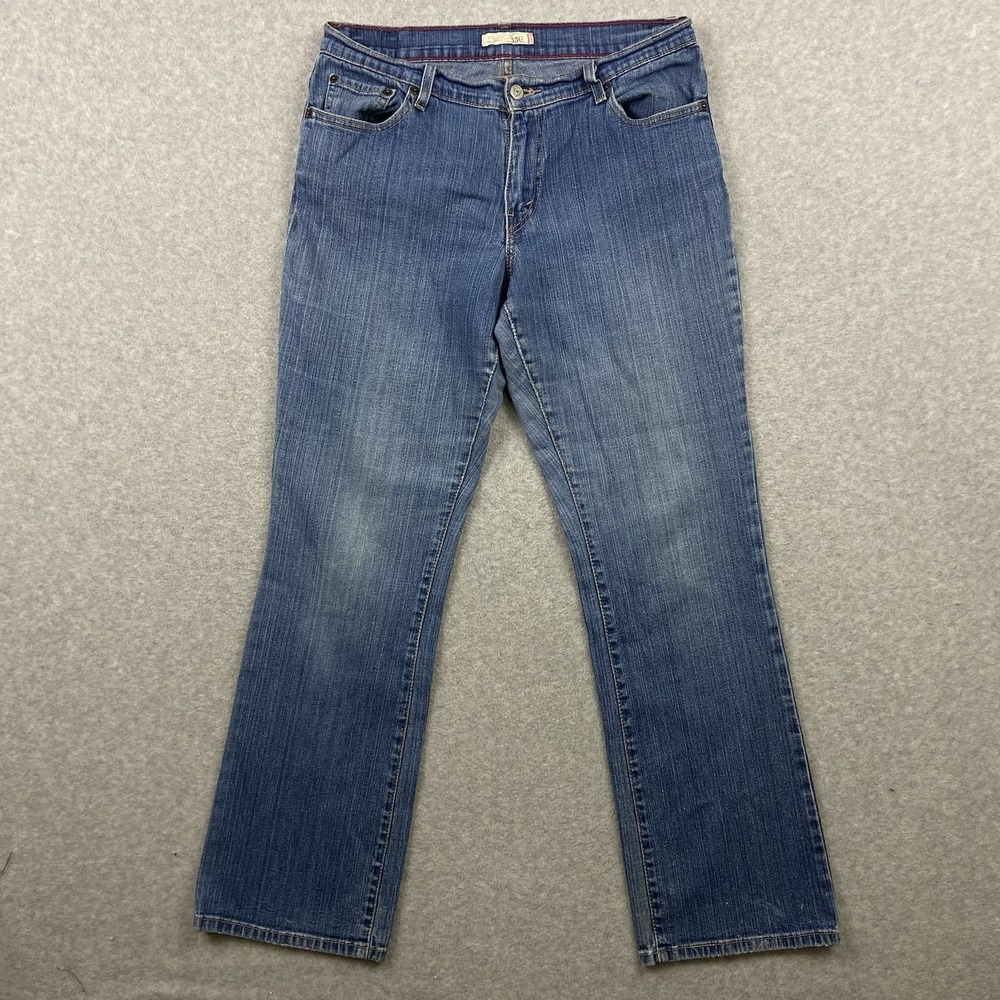 Levi's Jeans Womens 10 Medium 550 Relaxed‎ Boot Cut 5-Pocket Stretch Denim Blue